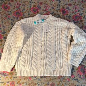 Cozy Cream Cable Knit Sweater